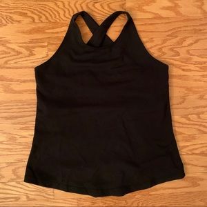 COPY - Black Lululemon criss cross strap tank top